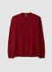 Roter Rundhalspullover aus Wollmix, Regular Fit_0