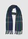 Multicolour Checked Scarf with Tassels_0
