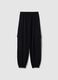 M&auml;dchen-Jogginghosen aus schwarzer Baumwolle im Regular Fit_3