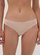 Beige Brazilian briefs in stretch microfibre with lace_1