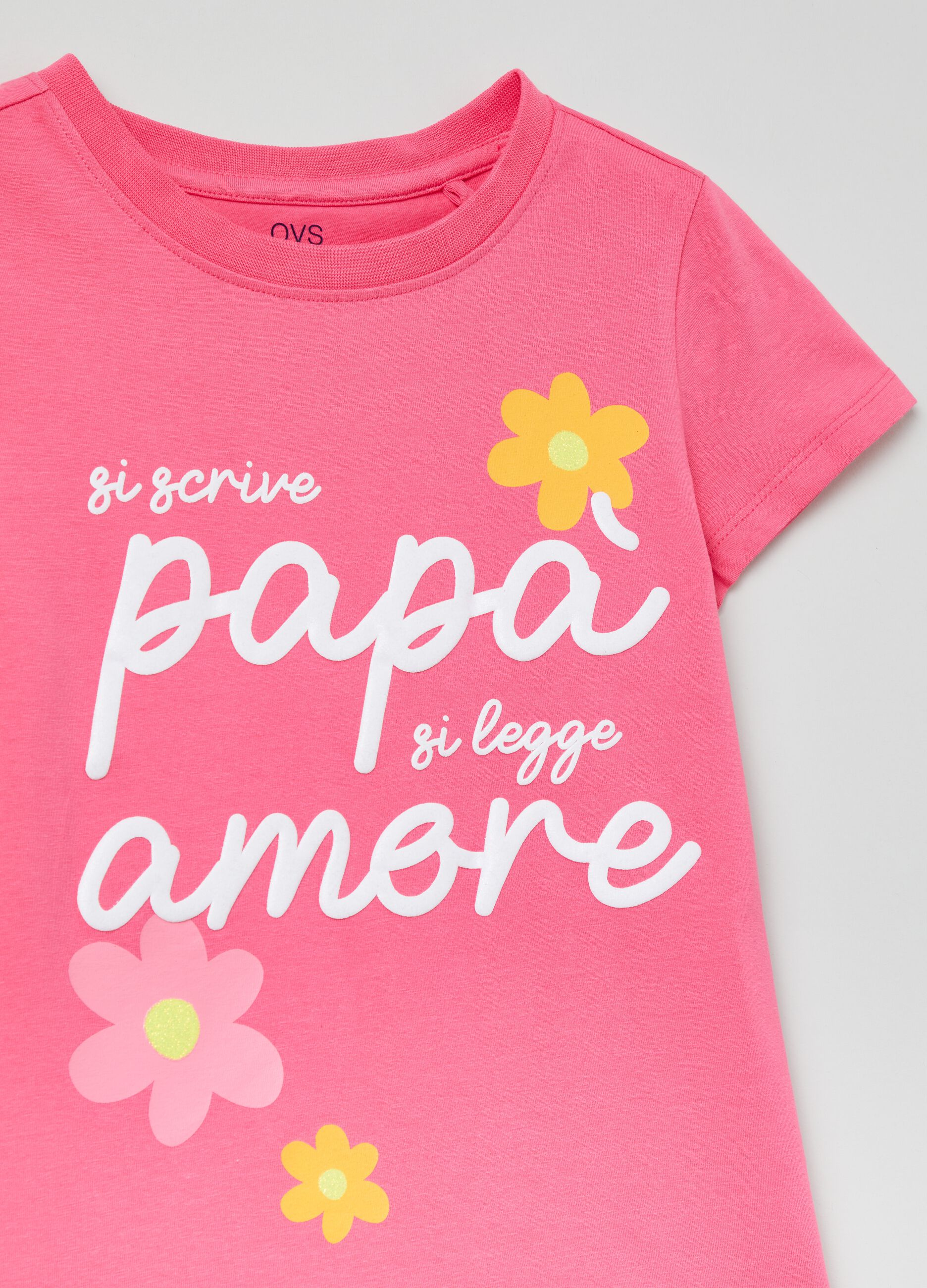 T-shirt con stampa motivo Festa del Papà