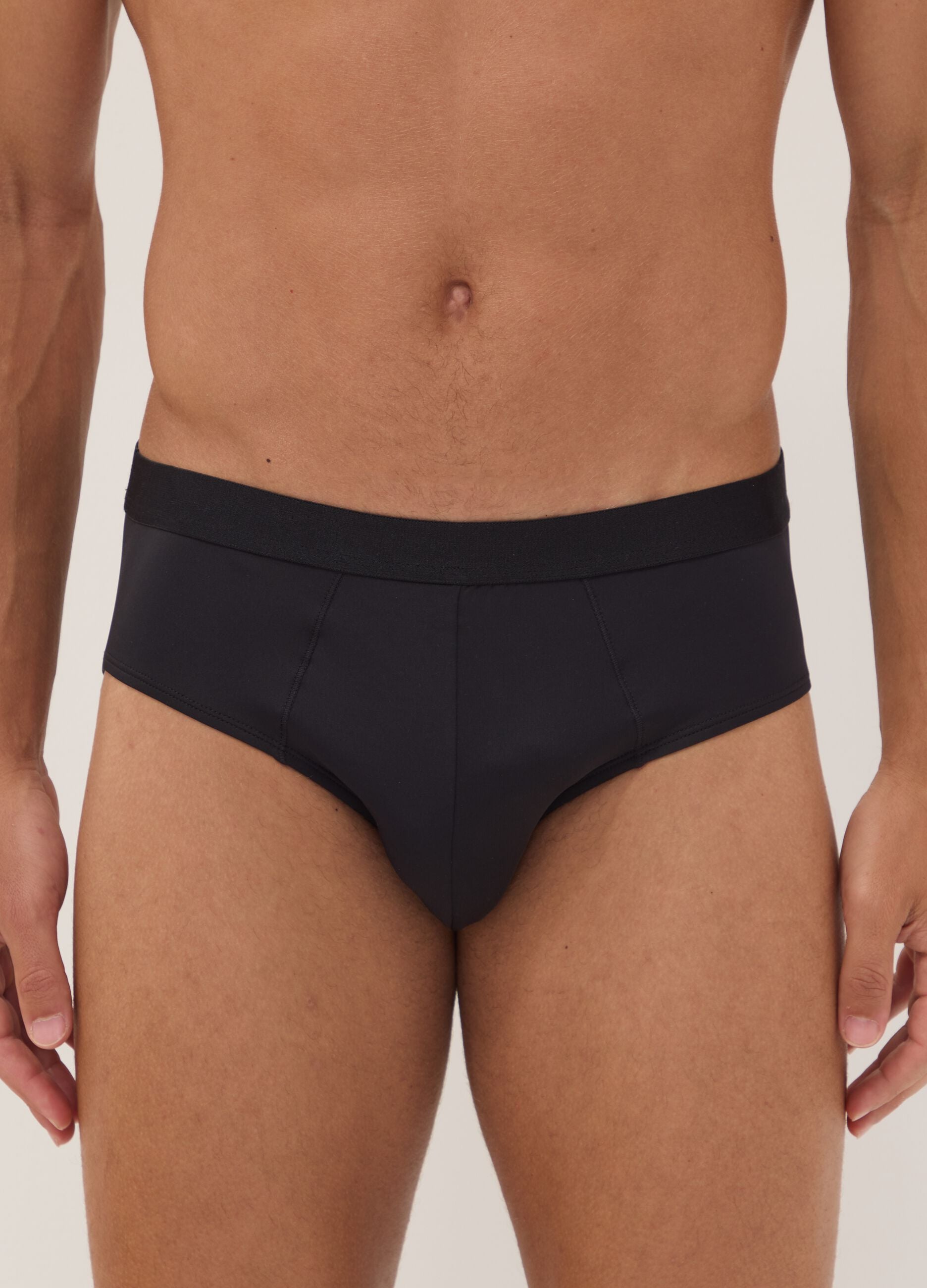 3-pack of black stretch microfibre briefs