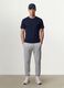 Blue organic cotton slim-fit short-sleeve T-shirt_1