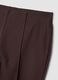 Braune Flare-Hose aus elastischer Viskose_5