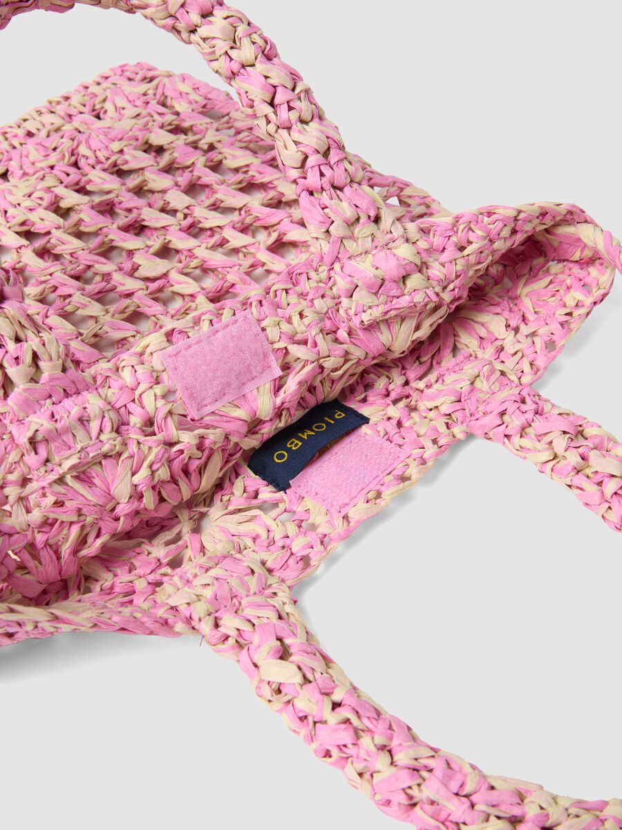 Multicoloured pure paper fabric bag for girls with shoulder strap_3