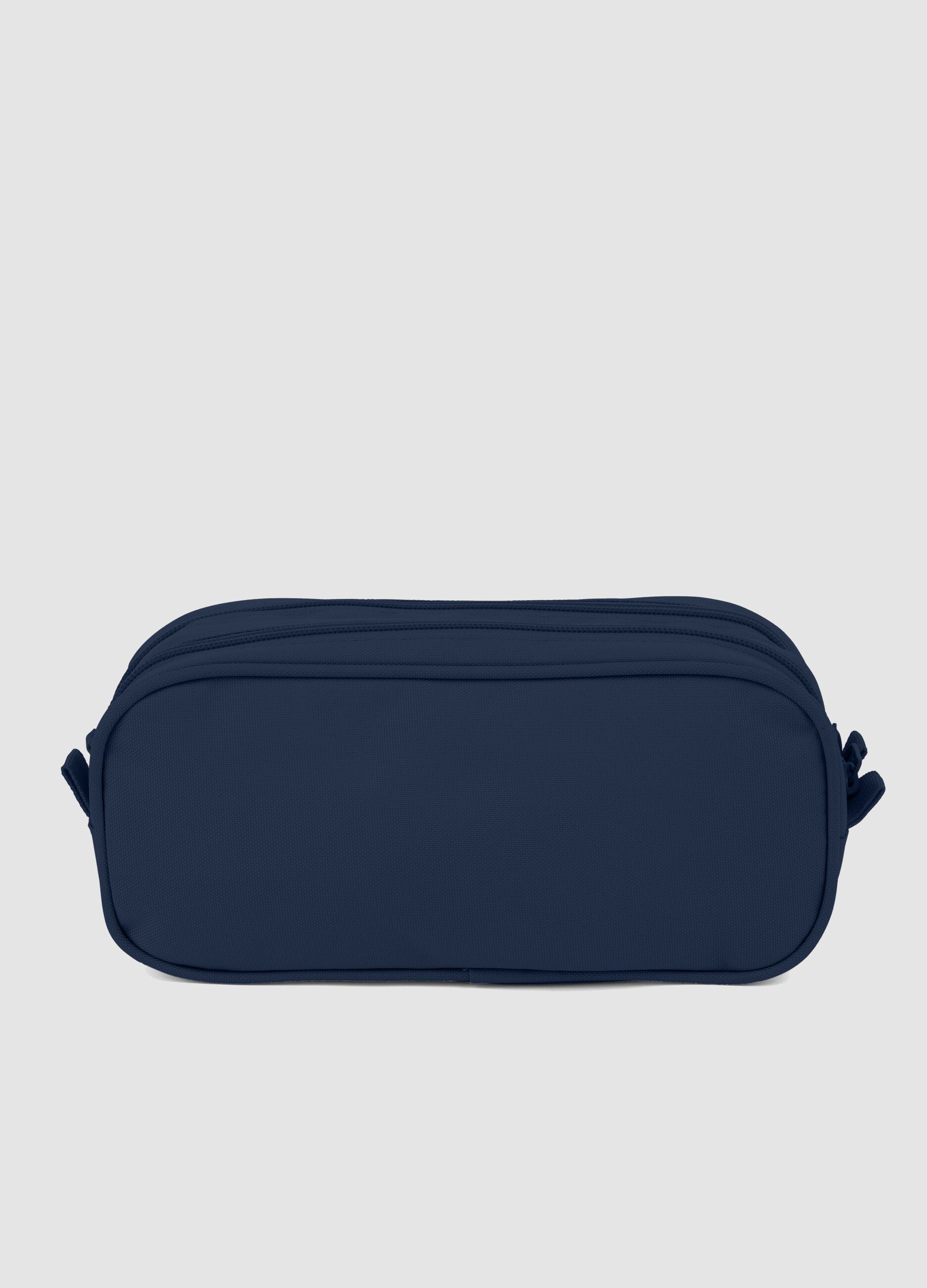 Astuccio blu a doppio scomparto