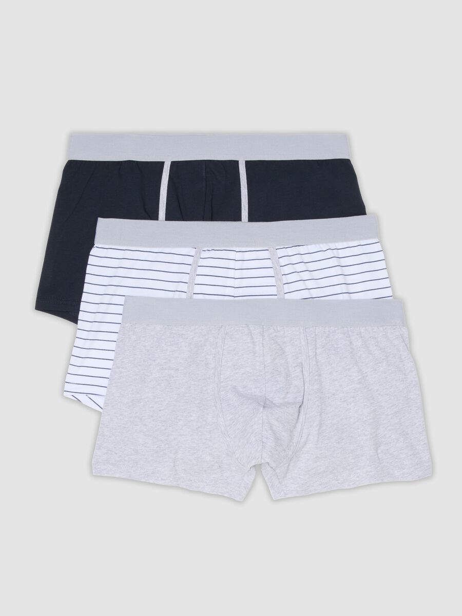Multicolour 3-pack of stretch organic cotton boxers_0