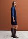 Blue sleeveless wool-blend dress, regular fit_1