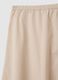 Women's Long Beige Pure Cotton Skirt_5