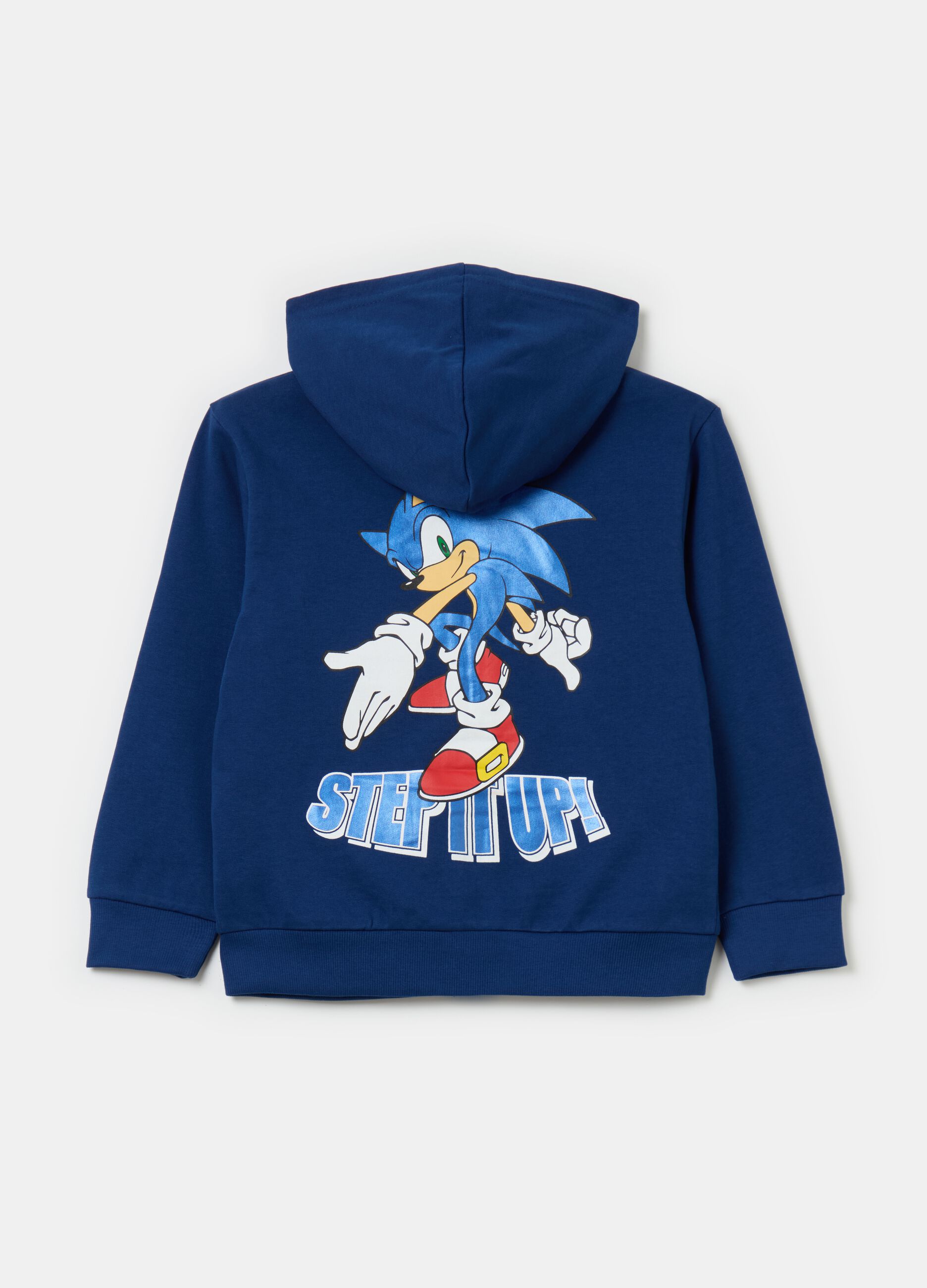 Full-zip sweatshirt with hood and Sonic™ print