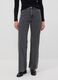 Grey pure cotton wide-leg high-waisted denim jeans_1