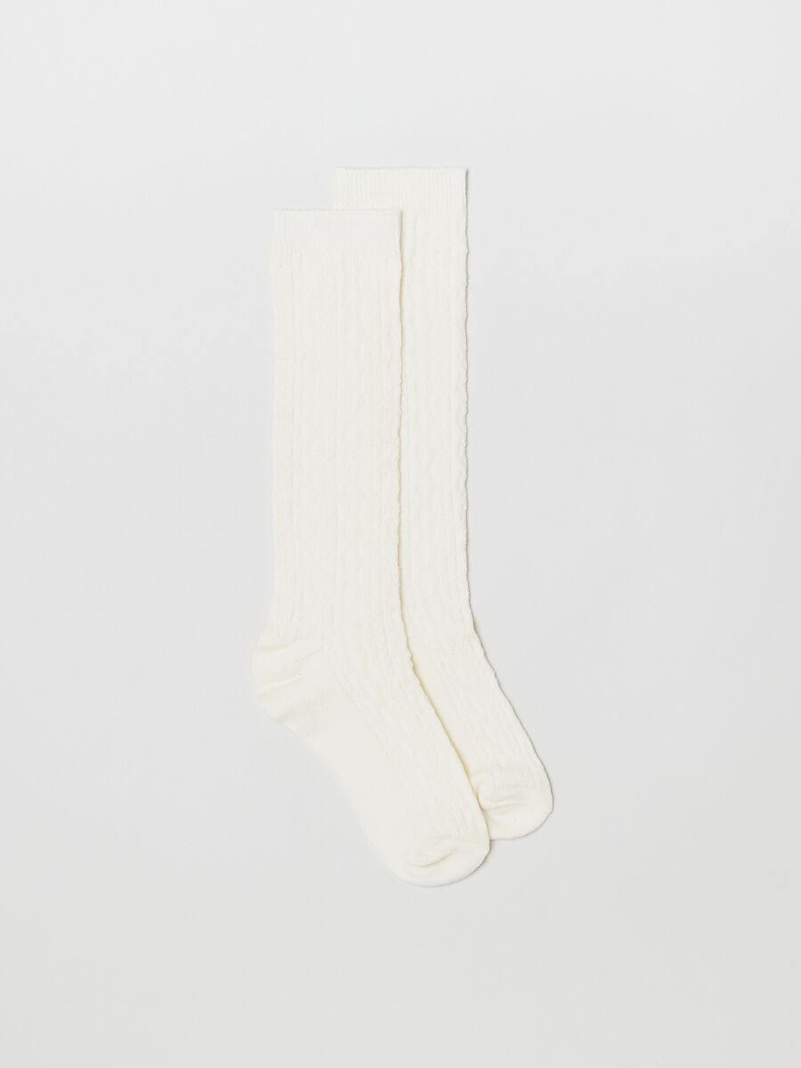 Two-pair pack long socks with lurex_1