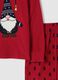 Red long pyjamas regular fit with Christmas motifs_5