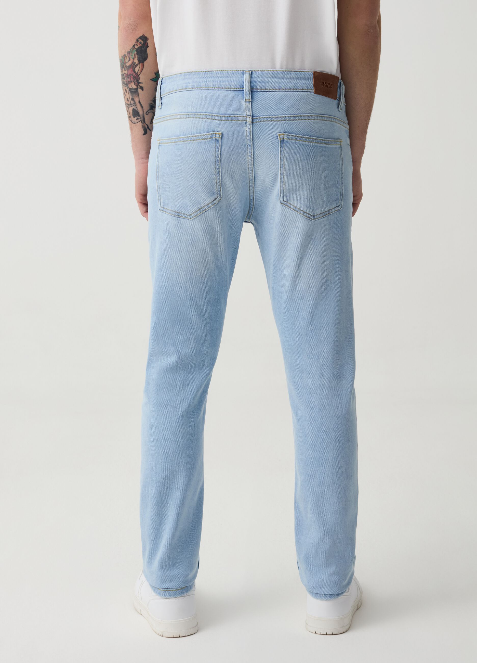 Jeans skinny fit in tessuto Coolmax®