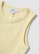Gelbes Cropped Tanktop aus Stretch-Baumwolle_5