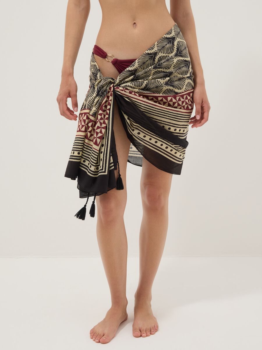Multicoloured pure cotton pareo_1