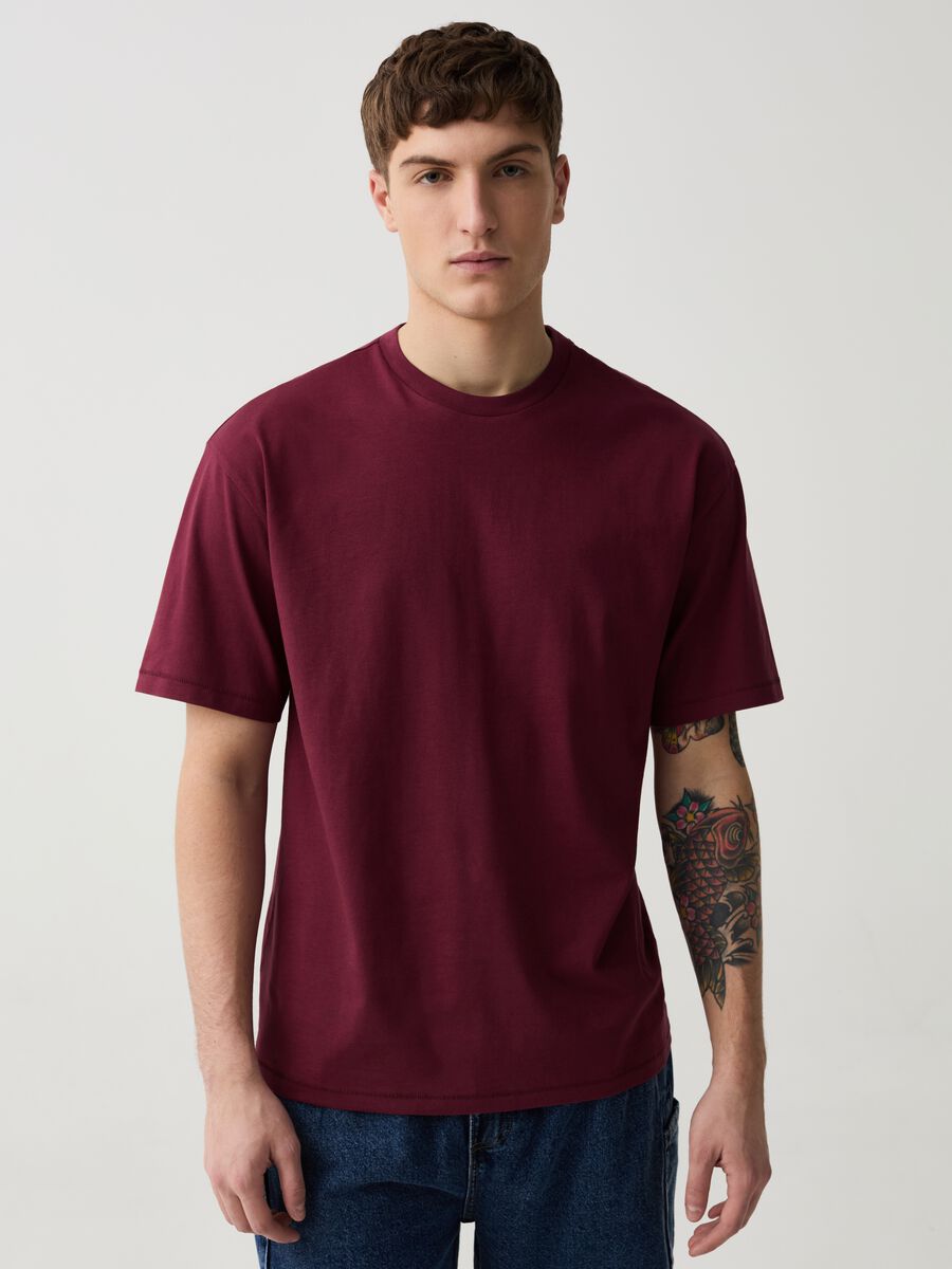 T-shirt relaxed fit in cotone_2
