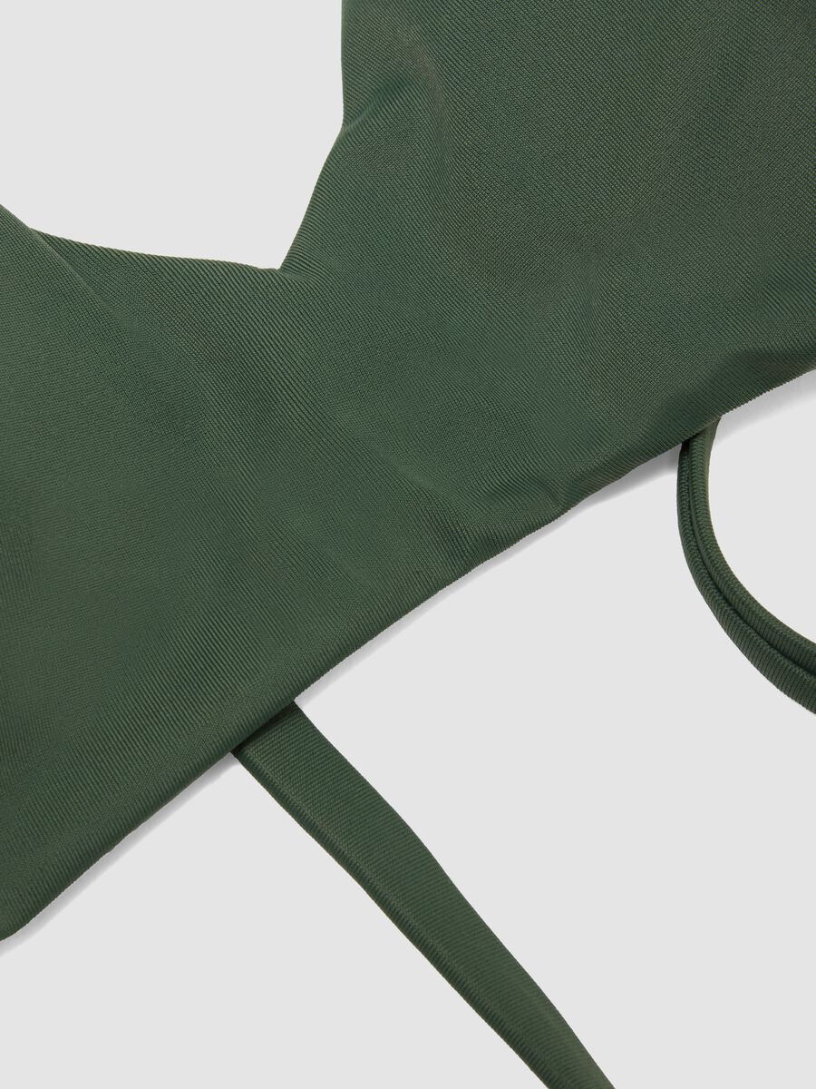 Gr&uuml;nes Dreieck-Bikini-Top mit herausnehmbarer Polsterung_5