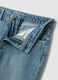 Hellblaue Flare-Jeans aus reiner Baumwolle_1