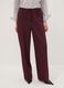 Violette Straight-Fit-Hose aus elastischer Viskose_1