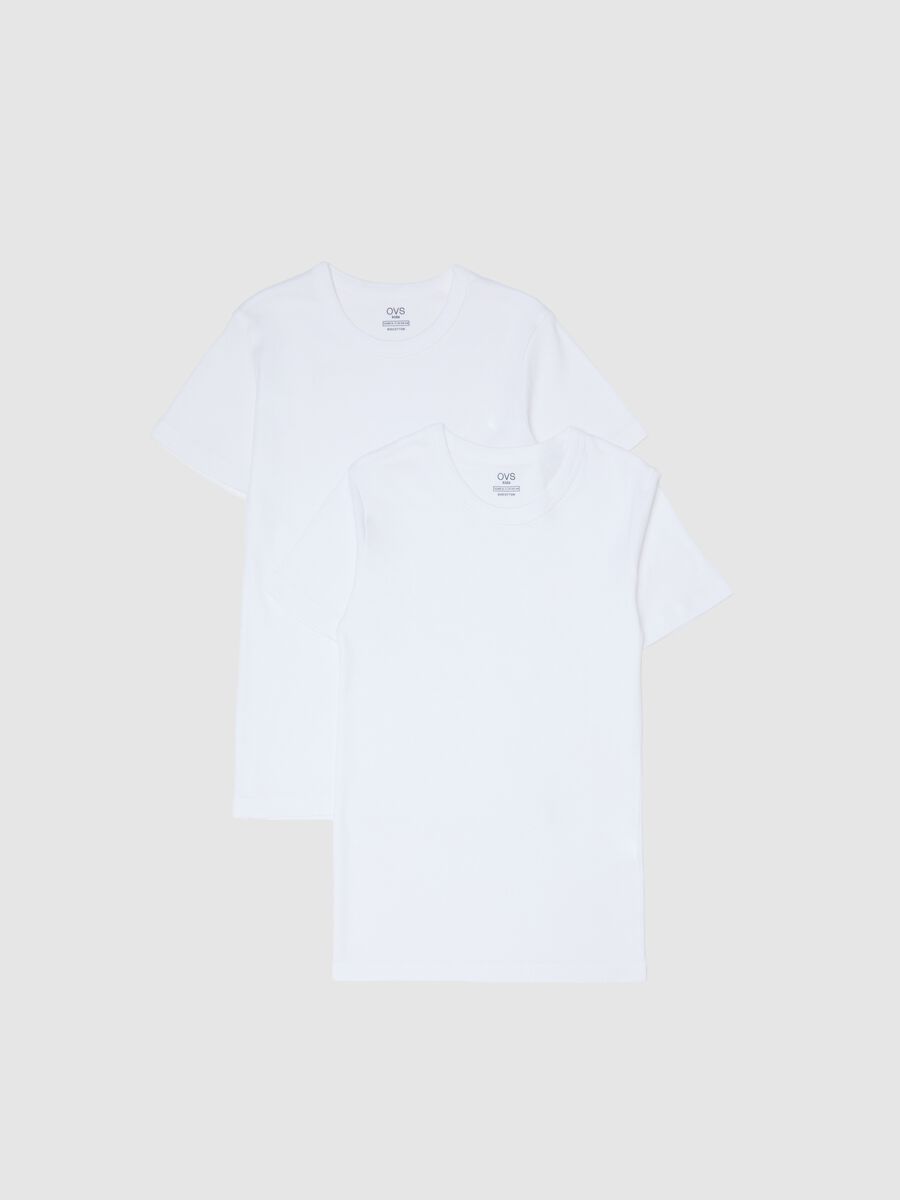 White T-shirt Twin Pack for Boys_0