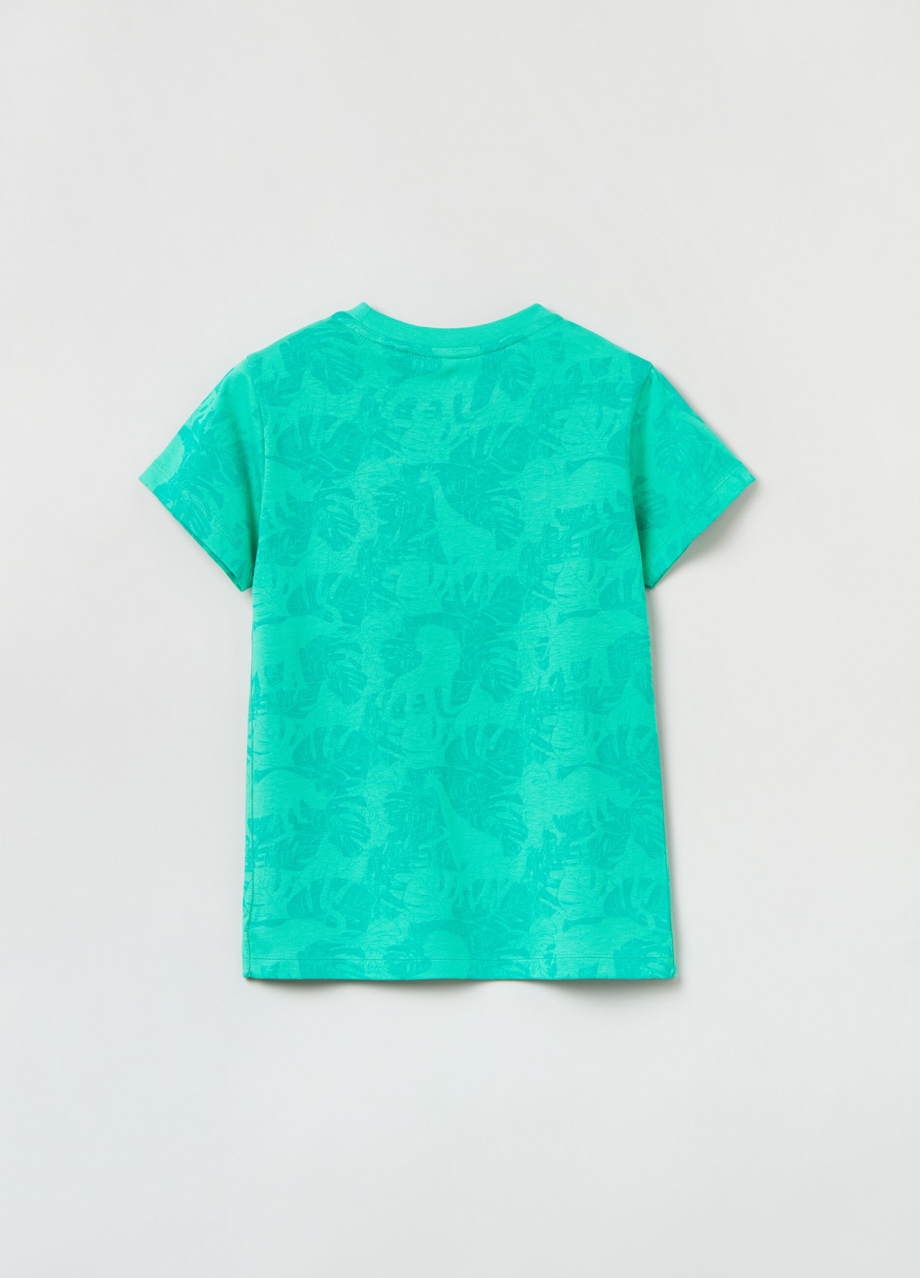 Cotton T-shirt with all-over print