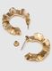 Gold-plated steel earrings with sophisticated design_1