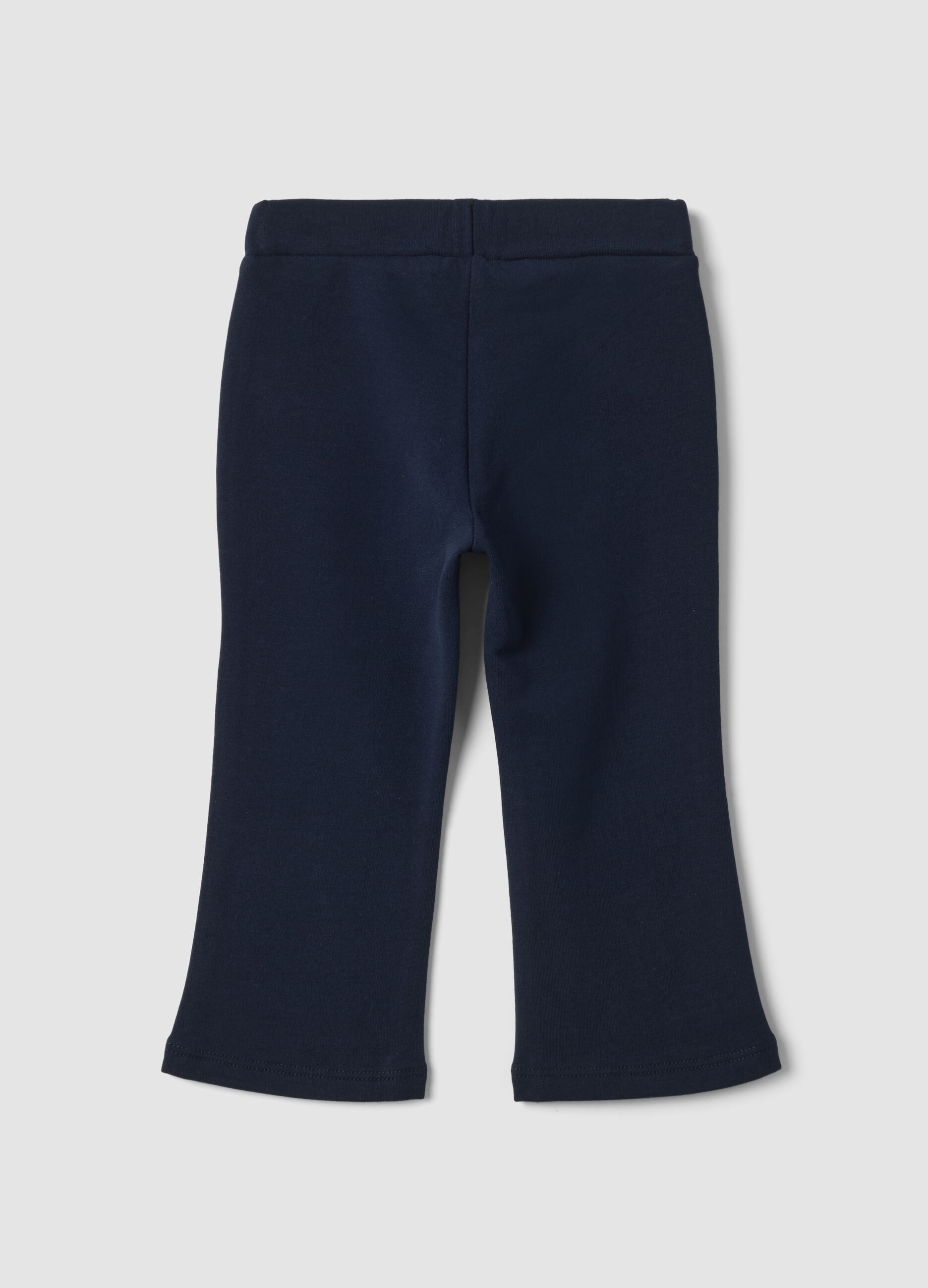 Blue stretch cotton leggings