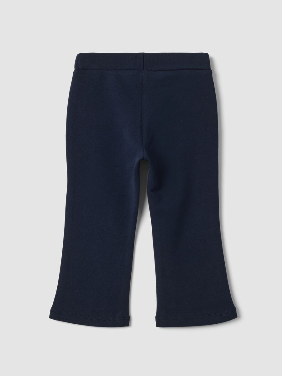 Blue stretch cotton leggings_1