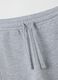Kids grey cotton jogger trousers regular fit_2