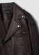 Giacca biker marrone in vera pelle over fit_1