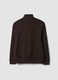 Breathable 2-Way Stretch Cotton Half-Zip in Brown_2