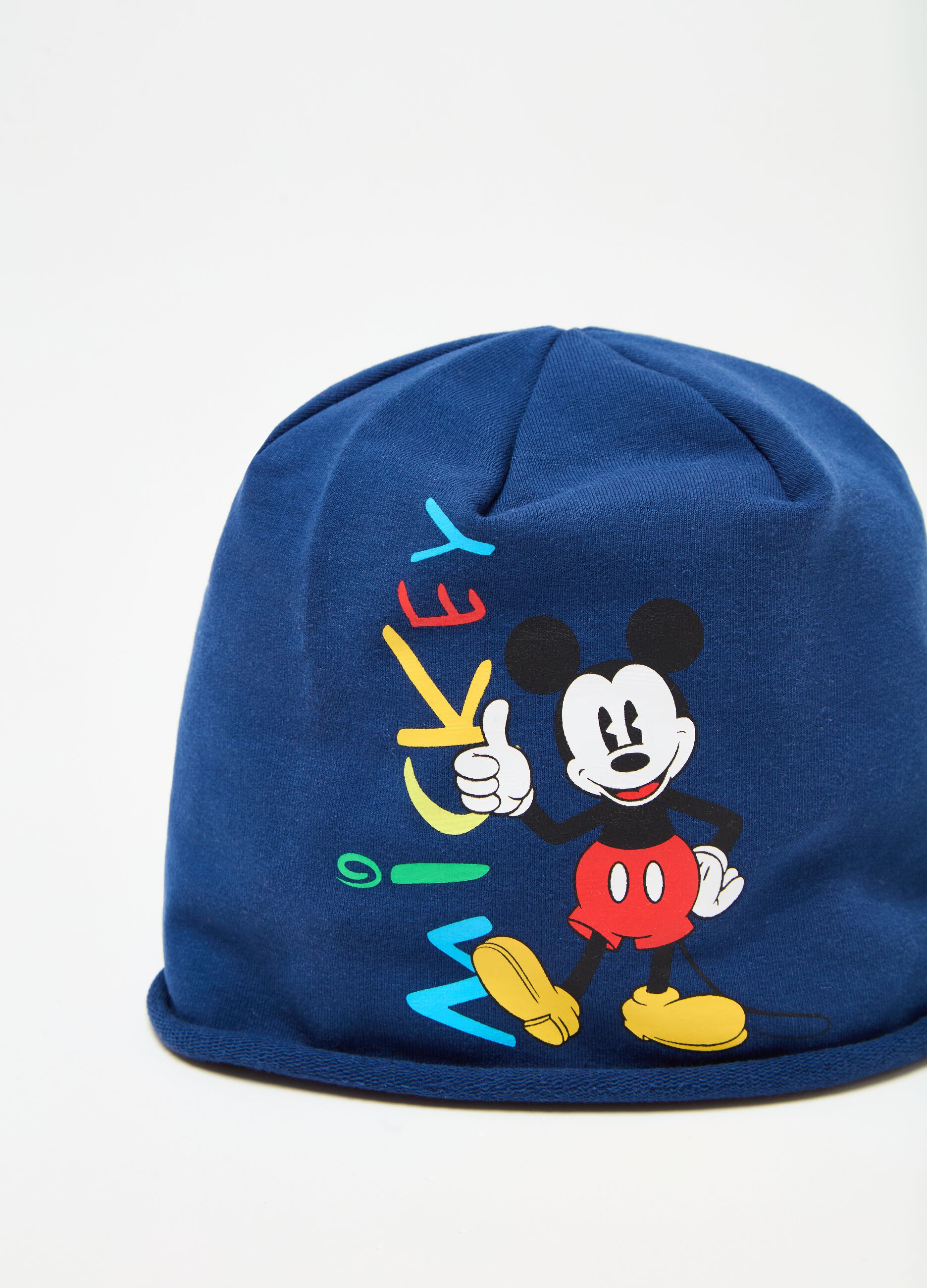 Organic cotton hat with Mickey Mouse print