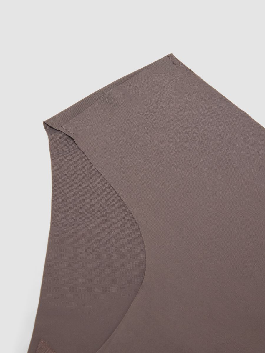 Grey hipster briefs in stretch microfibre with regular waist_5