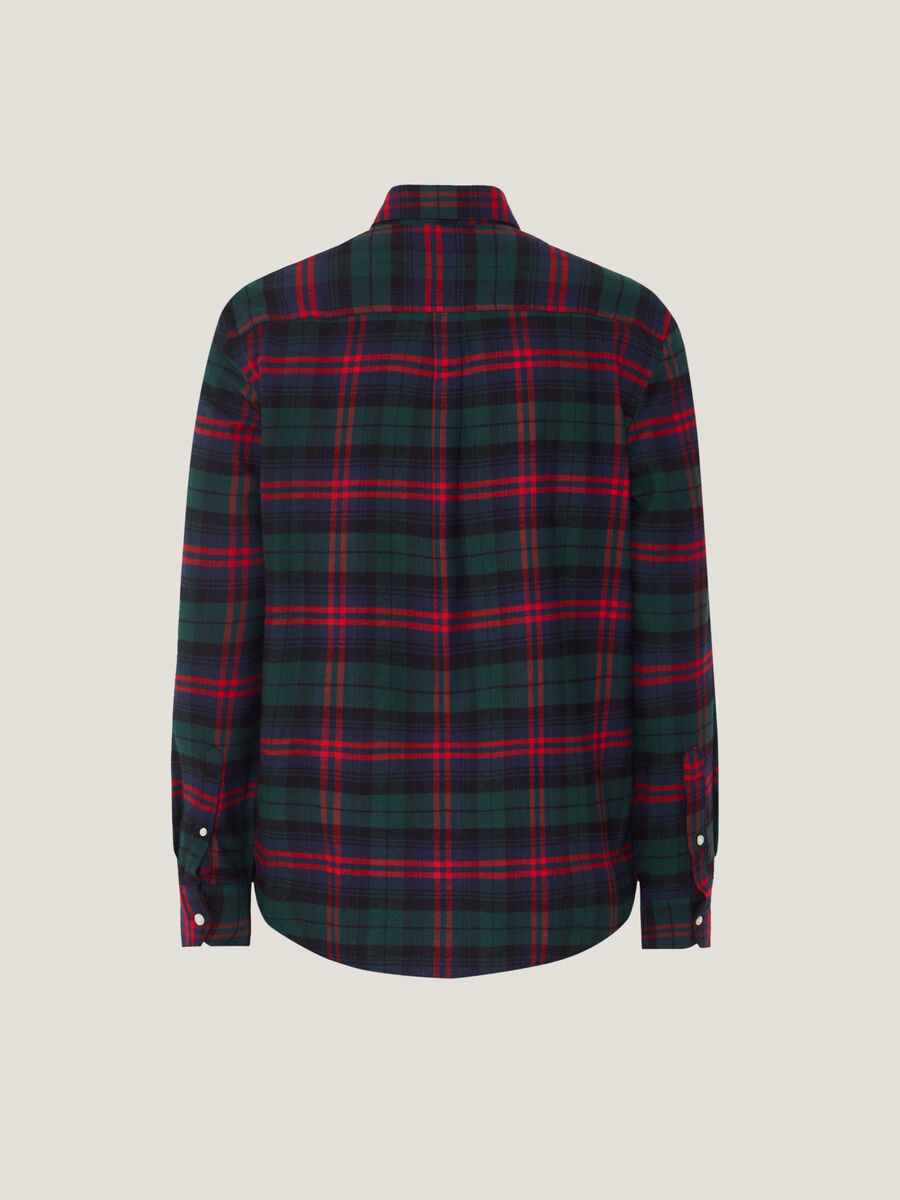 Flannel shirt with check pattern_4