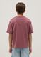 Purple short-sleeve pure cotton T-shirt_1