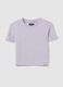 Camiseta de algod&oacute;n p&uacute;rpura regular fit para ni&ntilde;as_3