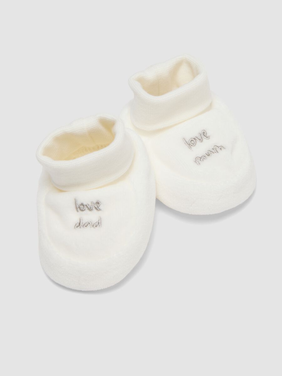 White set with hat and booties in pure organic cotton_2