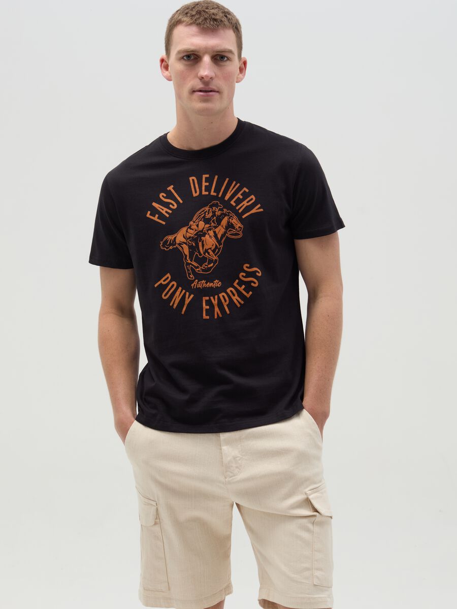 T-shirt with Far West print_0