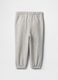 Baby Girls' Grey Cotton Blend Trousers Regular Fit_1