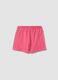 Girls&rsquo; pink pure cotton shorts, regular fit_1