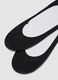 3-pack of black sporty no-show socks in stretch organic cotton_1
