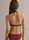 Brown stretchy triangle bikini top_3