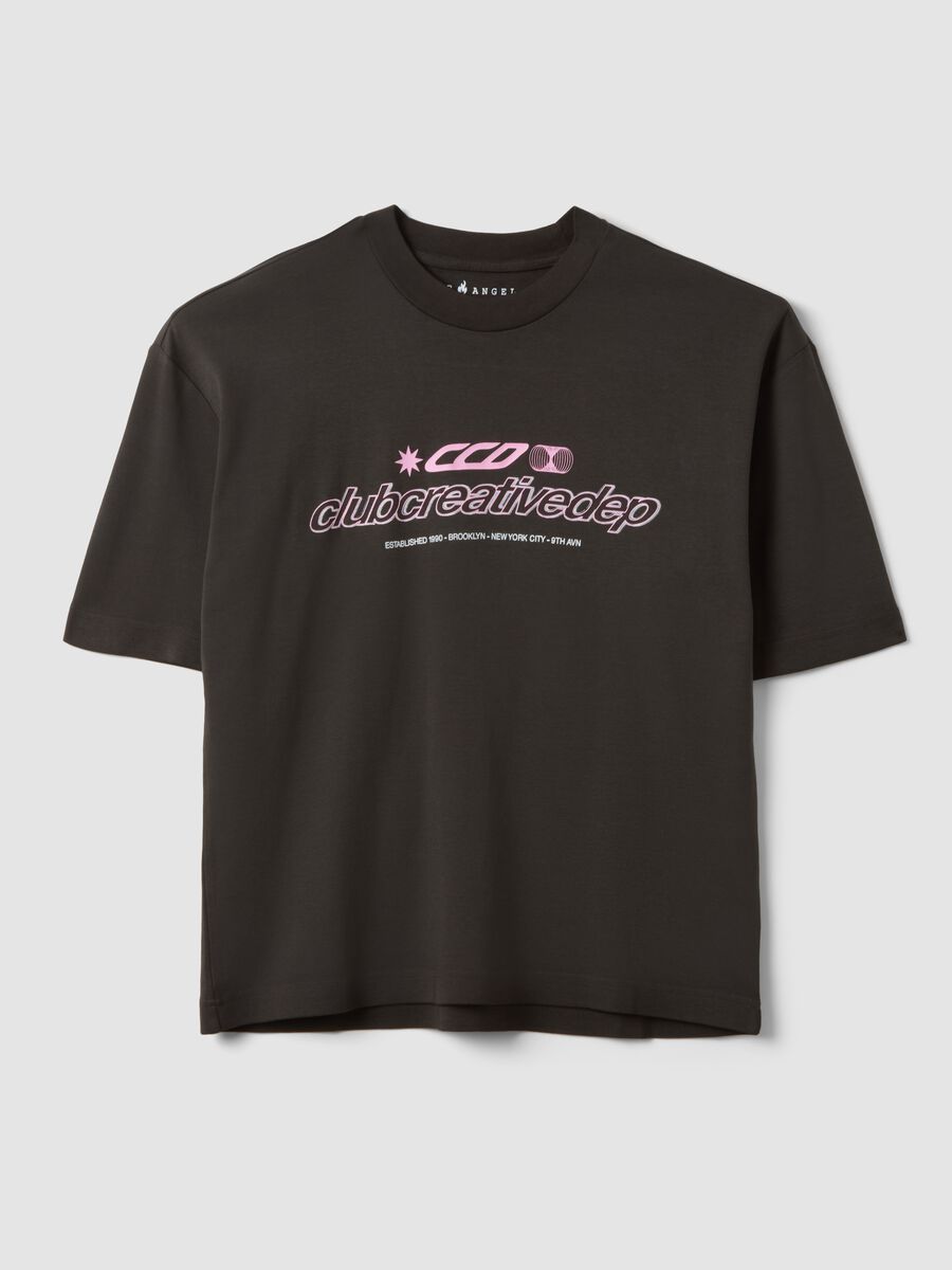 &Kappa;&alpha;&phi;έ &kappa;&omicron;&nu;&tau;ό (cropped) T-shirt &alpha;&pi;ό 100% &beta;&alpha;&mu;&beta;ά&kappa;&iota; &mu;&epsilon; &sigma;&tau;ά&mu;&pi;&alpha;, boxy &epsilon;&phi;&alpha;&rho;&mu;&omicron;&gamma;ή_0