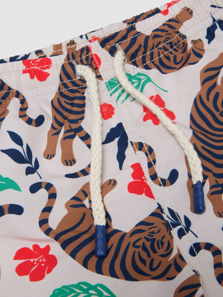 Multicolour boys&rsquo; swim shorts with tiger print_3