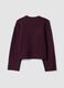 Purple stretch wool crew-neck jumper, oversized fit_6