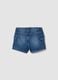Blaue Denim-Cargo-Shorts f&uuml;r M&auml;dchen aus Stretch-Baumwolle, Slim Fit_4