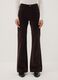Brown bootcut stretch cotton jeans_1