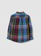 Camicia multicolor in puro cotone a quadri con collo classico button-down_1