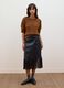 Brauner Regular-Fit Pullover aus gerippter Stretchwolle_1